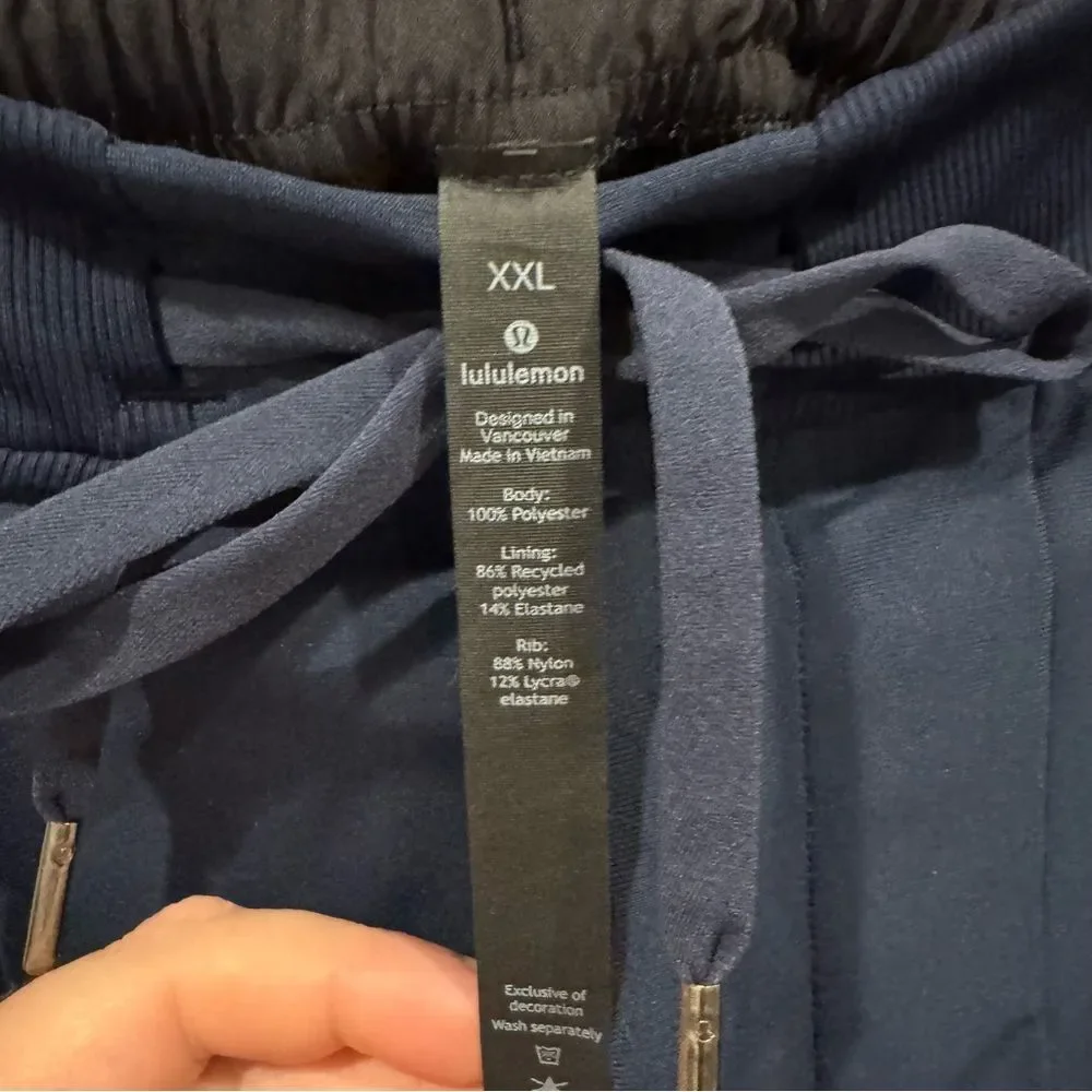 LULULEMON Men’s ABC Jogger 29” Warpstreme LM5574S Size XXL Navy Blue
